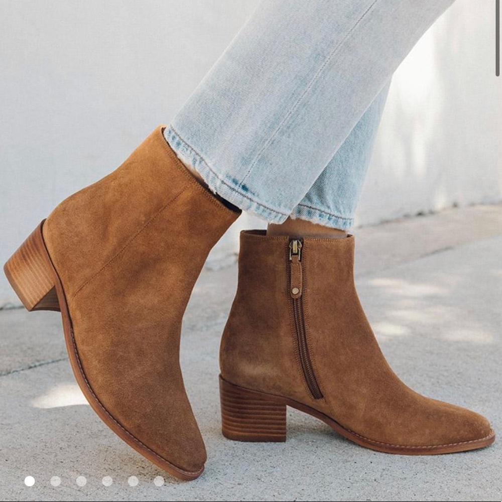 Soludos Fulton bootie in tan